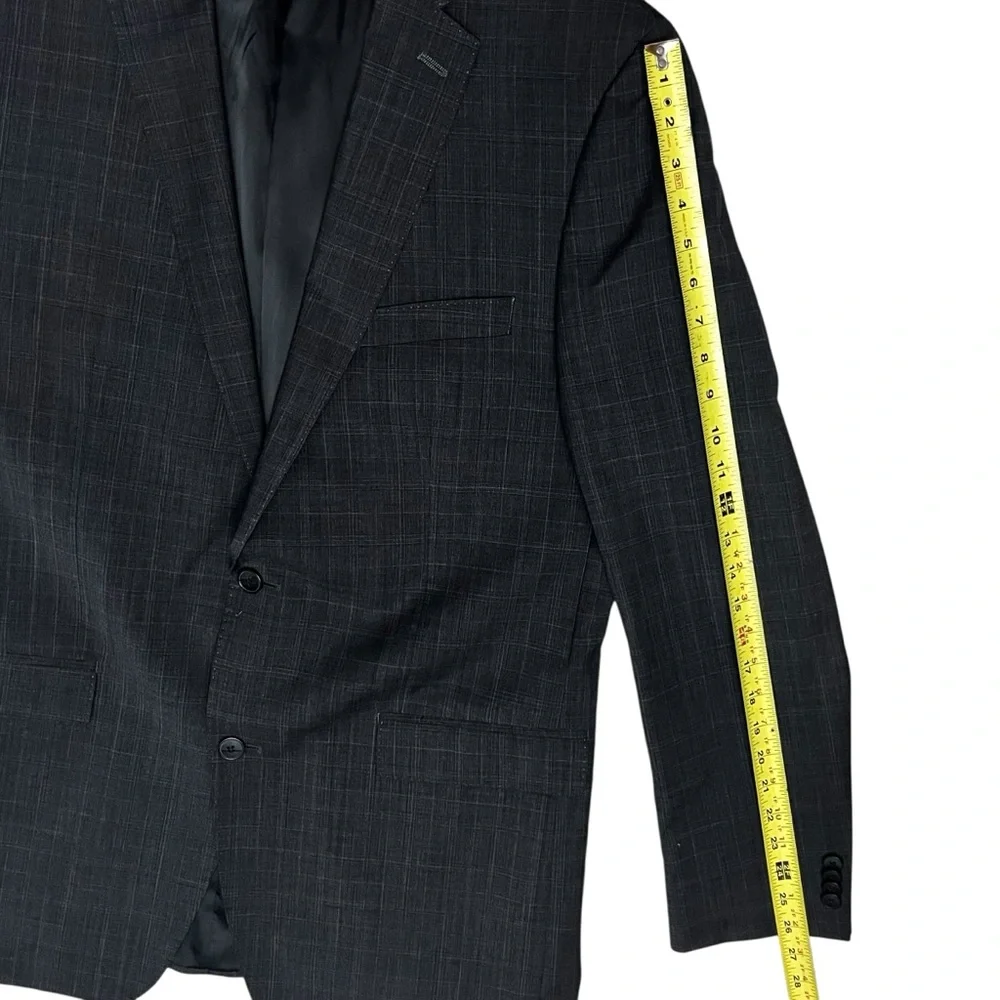 Marc Anthony Blazer Heatherd Charcoal  Men's Sz 44L  NWOT